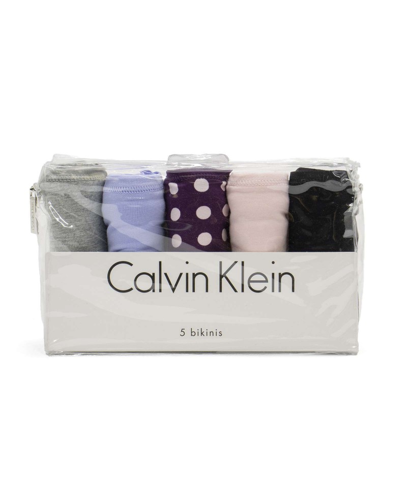 Calvin Klein Women 5-Pack Cotton Form Bikini