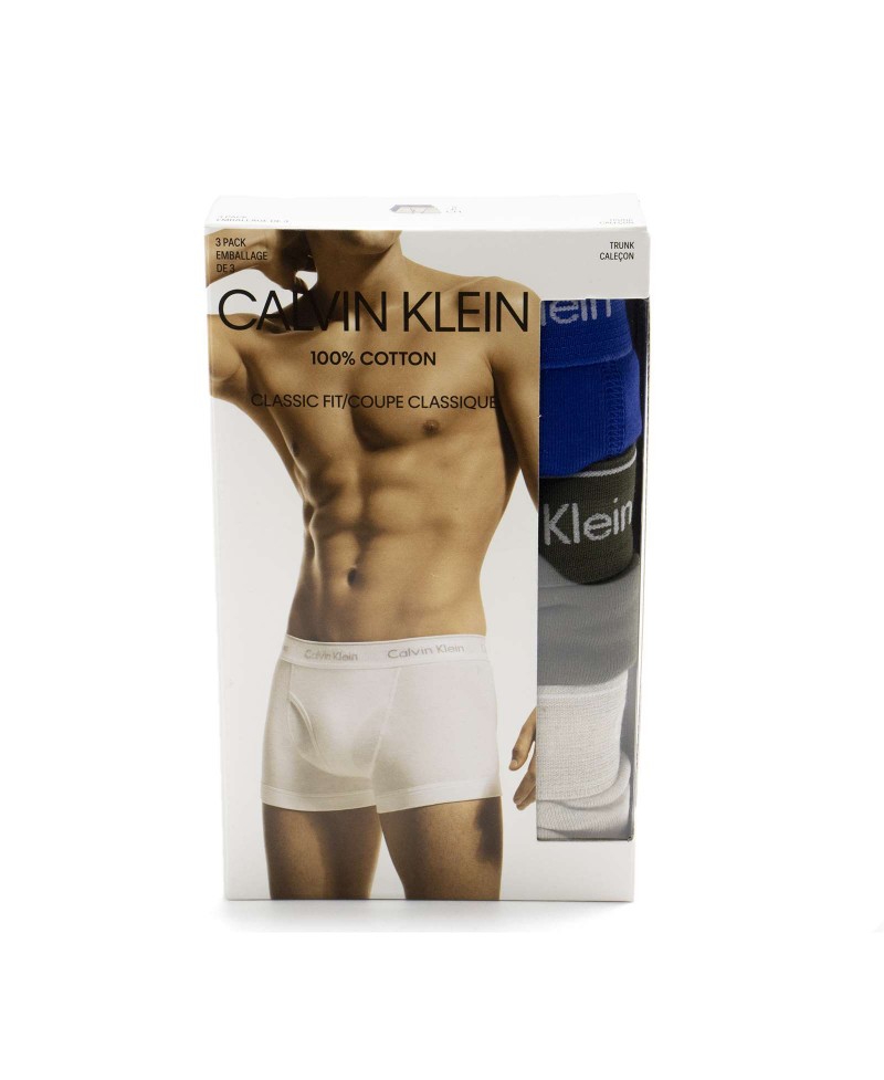 Calvin Klein Men Cotton Classic Fit 3-Pack Trunk