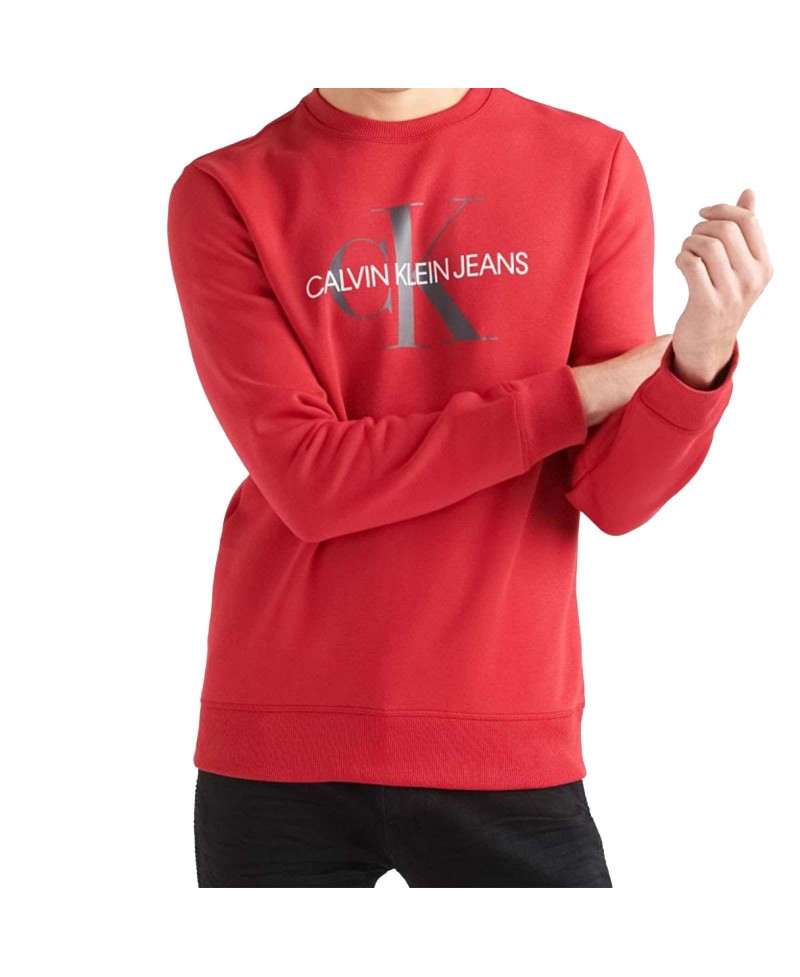 Vågn op Optage lukke Calvin Klein Men Mono Logo Crew Neck Sweatshirt
