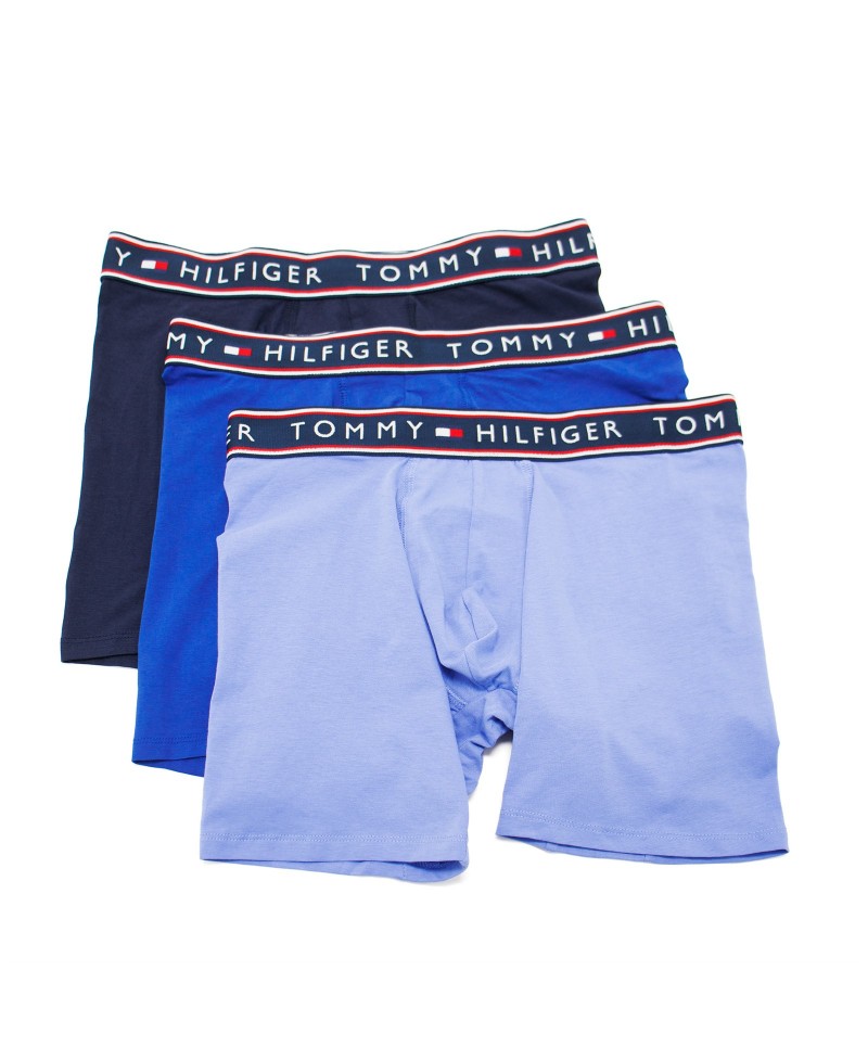 Tommy Hilfiger 3 Pack Boxer Shorts Navy/Multi Band