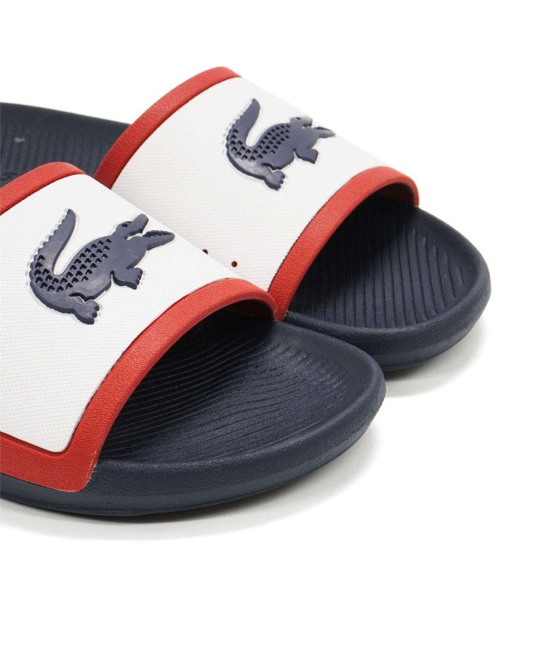 Lacoste Serve Slide W 02082 slippers white - KeeShoes-happymobile.vn