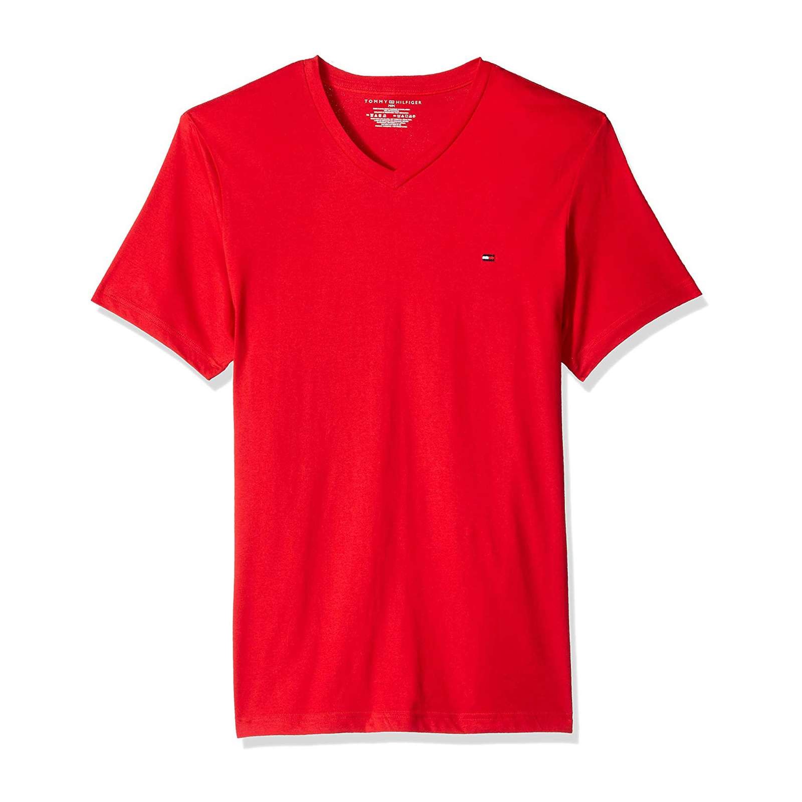 Tommy Hilfiger Men Core Flag V-Neck | V-Shirts